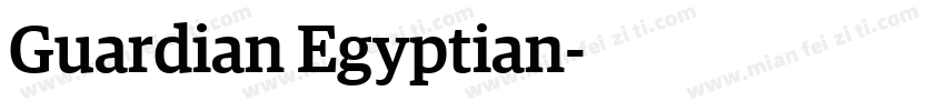 Guardian Egyptian字体转换